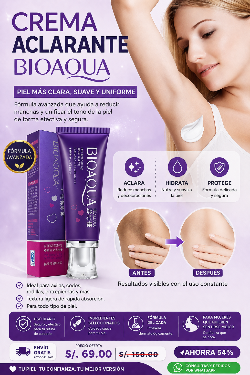 BIOAQUA LIGHTENING CREAM | FREE SHIPPING