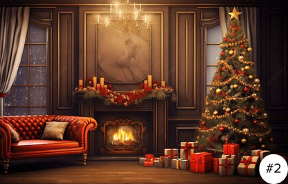 TELÓN PARA PARED NAVIDEÑO + LUCES DE REGALO | ENVÍO GRATIS