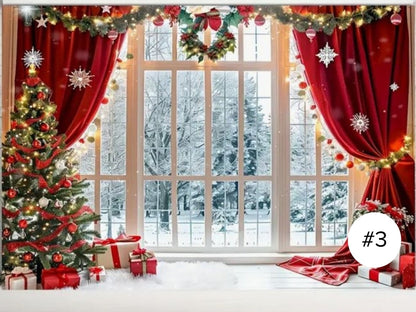 TELÓN PARA PARED NAVIDEÑO + LUCES DE REGALO | ENVÍO GRATIS