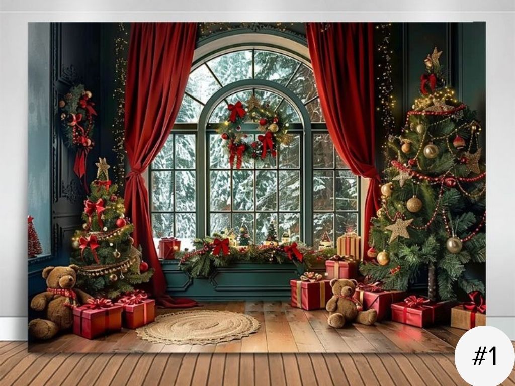 TELÓN PARA PARED NAVIDEÑO + LUCES DE REGALO | ENVÍO GRATIS