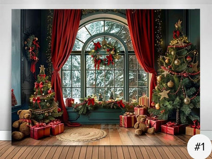 TELÓN PARA PARED NAVIDEÑO + LUCES DE REGALO | ENVÍO GRATIS