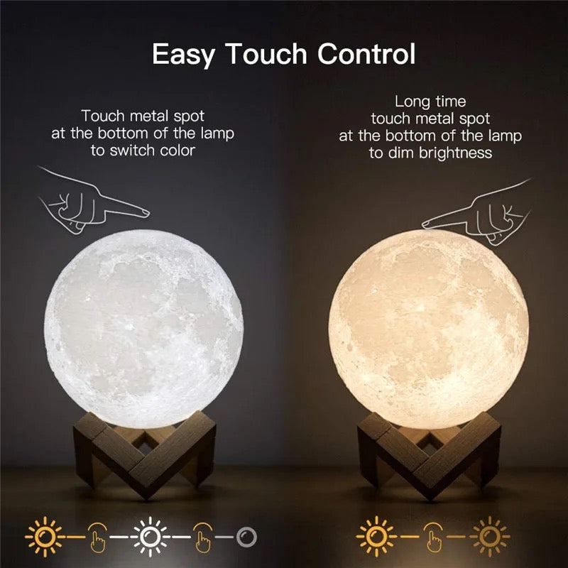 LAMPARA LUNA 3D | ENVÍO GRATIS