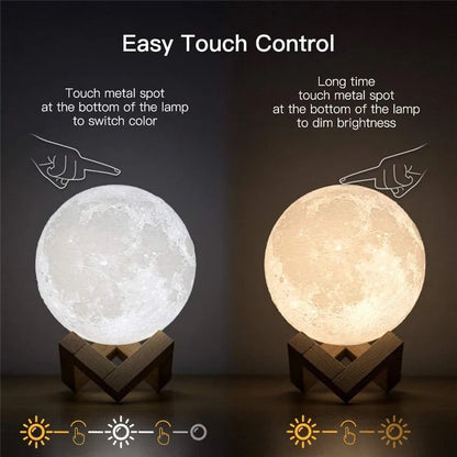 LAMPARA LUNA 3D | ENVÍO GRATIS